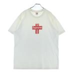SUPREME シュプリーム 20AW Cross Box Logo Tee クロス ボックス ロゴ クルーネック カットソー 半袖Tシャツ ホワイト