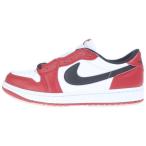 ナイキ AIR JORDAN 1 RETRO LOW OG CHICAGO エアジョーダン1 レトロ シカゴ ローカットスニーカー US9/27.0cm ホワイト/レッド HQ6998-600