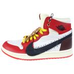 ナイキ ×TEYANA TAYLOR WMNS AIR JORDAN 1 FJ0604-601 テヤナ テイラー エアジョーダン1 ズーム ハイカットスニーカー US10/27.0cm レッド