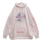 バレンシアガ 22SS PINK MARTINI OVERSIZED HOODIE ピンク・マティー オーバーサイズドフーディー プルオーバーパーカー 697971 ホワイト