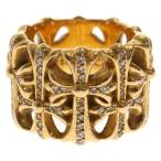 CHROME HEARTS クロムハーツ 22K CEMETERY P/DIA セメタリークロスリング PAVEダイヤ ゴールド