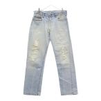 クロムハーツ ×LEVI'S 501 PANT U CH VINTAGE JEAN DNM/RED リーバイス ヴィンテージ デニムパンツ インディゴブルー/シルバー