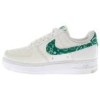 ナイキ Air Force 1 エアフォース1 ロー 07 エッセンシャル グリーンペイズリー ローカットスニーカー DH4406-102 ホワイト/グリーン