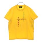 CHANEL シャネル ファレル・ウィリアムス 19SS P61052 スパンコールロゴ クルーネック半袖Tシャツ イエロー