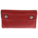 CHROME HEARTS クロムハーツ WAVE NOVELTY WALLET クロスボール ウェーブウォレット 財布 レッド