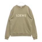 LOEWE ロエベ フロントロゴ刺繍 クルーネックスウェットシャツ トレーナー H526Y24J26 カーキ