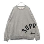 SUPREME シュプリーム 22SS Arc Crewneck DM1776-050 サイドロゴ クルーネックスウェットシャツ グレー