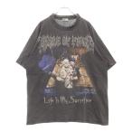 ヴィンテージ 90s CRADLE OF FILTH LIFE IS MY SACRIFICE クレイドル オブ フィルス ヴィンテージ 両面プリントTシャツ 半袖カットソー