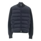 MONCLER モンクレール CARDIGAN TRICOT ナイロン ダウン ニット切り替え ジャケット F20919B51600 A9422 ブラック