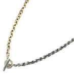 ボッテガヴェネタ ARGENTO ANTICO アルジェント アンティーク コンビ チェーン ブレスレット 629597 V507D 8119 ゴールド/シルバー