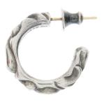 CHROME HEARTS クロムハーツ HOOP SCROOL スクロール フープピアス シルバー BCA102
