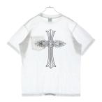 CHROME HEARTS クロムハーツ OLD Back Cross TEE オールドモデル バッククロス ネックロゴプリント 半袖Tシャツ カットソー ホワイト