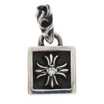 CHROME HEARTS クロムハーツ FRAMED CH PLUS 1DIA フレームドCHプラス 1ダイヤ チャーム シルバーネックレストップ