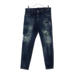 DSQUARED2 ディースクエアード SKATER JEAN スケートジーンズ ダメージ加工 スキニーデニムパンツ S71LB1014 S30664 インディゴ