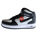 NIKE ナイキ ×STUSSY AIR FORCE 1 MID ステューシー エアフォース1 ミッドカットスニーカー DJ7840-002 ブラック/ホワイト US10/28cm