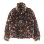 SUPREME シュプリーム 21SS Bandana Faux Fur Bomber Jacket バンダナフェイクファーボンバージャケット ブラウン/ブラック