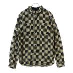 RRL ダブルアールエル チェック総柄 ネルシャツジャケット ベージュ/カーキ 0200011734