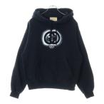 GUCCI グッチ インターロッキング Gスプレーロゴ フーディプルオーバーパーカー 770839 ブラック