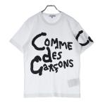 COMME des GARCONS コムデギャルソン プリントロゴ クルーネック半袖Tシャツ ホワイト OK-T103