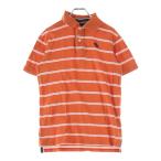 ショッピングAbercrombie NO BRAND ノーブランド abercrombie ロゴ刺繍 ボーダーポロシャツ オレンジ