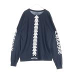 CHROME HEARTS クロムハーツ L/S TEE PLV セメタリークロスプリント クルーネック ロングスリーブTシャツカットソー ブラック