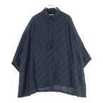 バレンシアガ 20SS アセテート レーヨン ガンクラブチェック 千鳥格子総柄 ジャガード レギュラーカラー 半袖シャツ ブラック 595038 TID28