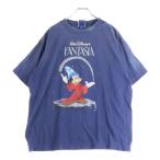 SAINT MICHAEL セントマイケル 25SS ×Disney FANTASIA SS TEE SM-HR8-0000-C65 ×ディズニー ムービープリント半袖Tシャツ ネイビー