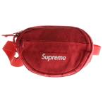 SUPREME Supreme 18AW Waist Bag стеганое полотно нейлон сумка-пояс красный 