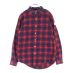 ショッピングモンクレール MONCLER モンクレール CAMICIA FLANNEL CHECK SHIRTS カミシア フランネル チェック柄 長袖シャツ E20915201505 54ACK レッド/ブラック
