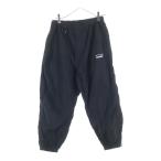 COMME des GARCONS HOMME コムデギャルソンオム 25SS ロゴ入り ナイロンタイプライターパンツ HO-P008 ブラック