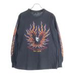 HARLEY DAVIDSON ハーレーダビッドソン 90s 94R イーグル 袖フレイム ロングスリーブカットソー ブラック