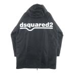 DSQUARED2 ディースクエアード バックロゴプリント ナイロンコート ブラック S74AM1117