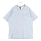 SUPREME シュプリーム 22SS Pocket S/S Tee ポケット刺繍ロゴ クルーネック半袖Tシャツカットソー グレー
