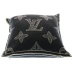 LOUIS VUITTON ルイヴィトン モノグラム シャドウ カシミヤ混 クッション グレー M79361