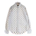 LOUIS VUITTON ルイヴィトン 20AW モノグラム 総柄 ジャガード 長袖シャツ RM202Q UTJ HJS41W ホワイト マルチカラー