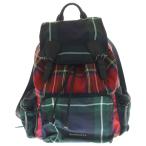 BURBERRY バーバリー BACKPACK MOTIF TARTAN タータンチェック 切替 パッチワーク ナイロン レザー リュック バックパック 4064936 マルチ