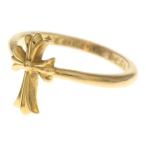ショッピングCHROME CHROME HEARTS クロムハーツ 22K CHクロス バブルガムリング ゴールド
