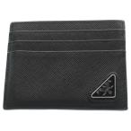 PRADA プラダ トライアングルロゴ サフィアーノ レザーカードケース ブラック 2MC223