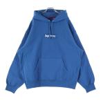 SUPREME シュプリーム 23AW Box Logo Hooded Sweatshirt ボックスロゴ プルオーバースウェットパーカー フーディー ブルー