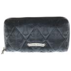 CHROME HEARTS クロムハーツ REC F ZIP QUILTED セメタリークロスキルティングレザーロングウォレット 財布 ブラック