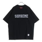 ショッピングシュプリーム SUPREME シュプリーム 24AW Twill Applique フロントロゴ刺繍 半袖Tシャツ カットソー ブラック
