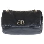 BALENCIAGA バレンシアガ MONACO BAG CHAIN モナコ BBロゴ ナイロン チェーンショルダーバッグ ブラック 765966