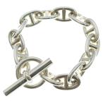 HERMES エルメス Chaine d'Ancre TGM シェーヌダンクル 13コマ チェーンブレスレット シルバー