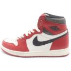 ナイキ AIR JORDAN 1 エアジョーダン1 ハイ ロスト アンド ファウンド ハイカットスニーカー レッド/ホワイト US8.5/26.5cm DZ5485-612