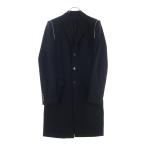 GIVENCHYji van si.Chester Coat 3B плечо Zip шерсть Пальто Честерфилд черный 
