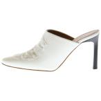 ショッピングLOEWE LOEWE ロエベ RIPPED DENIM MULE リップド デニム ダメージ加工 ミュール ホワイト レディース 562201