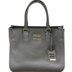 miumiu ミュウミュウ ヴィッテロダイノ 2wayハンドバッグ ベージュ レザー ショルダーバッグ RFID 5BA249