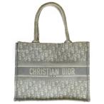Christian Dior クリスチャンディオール BOOK TOTE ブックトート オブリーク キャンバスミディアム トートバッグ グレー