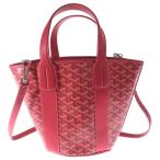 GOYARD ゴヤール 2025年限定 ベラーラPM 花柄 2WAY レザー ハンドバッグ ショルダーバッグ レッド レディース