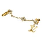 LOUIS VUITTON Louis Vuitton LV флора Logo ушные каффы × серьги year аксессуары Gold × белый GP